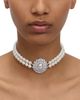 Self-portrait Self-Portrait Imitation Pearl Crystal Choker, 11.8 - 2