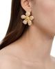 Self-portrait Self-Portrait Imitation Pearl Encrusted Flower Earrings - 2