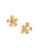 Self-portrait Self-Portrait Imitation Pearl Encrusted Flower Earrings - 3