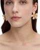 Self-portrait Self-Portrait Imitation Pearl Encrusted Flower Earrings - 4
