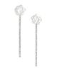 Self-portrait Self-Portrait Imitation Pearl Flower Crystal Droplet Earrings - 1