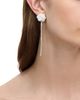 Self-portrait Self-Portrait Imitation Pearl Flower Crystal Droplet Earrings - 2