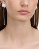 Self-portrait Self-Portrait Imitation Pearl Flower Crystal Droplet Earrings - 3
