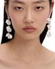 Self-portrait Self-Portrait Imitation Pearl Petal Tiered Earrings - 4