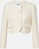 Self-Portrait Self-Portrait Lace-trimmed bouclÃ© jacket - 1