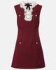 Self-Portrait Self-Portrait Lace-trimmed crÃªpe minidress - 1