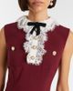 Self-Portrait Self-Portrait Lace-trimmed crÃªpe minidress - 3