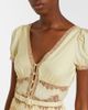 Self-Portrait Self-Portrait Lace-trimmed pleated midi dress - 3