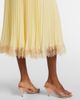 Self-Portrait Self-Portrait Lace-trimmed pleated midi dress - 4