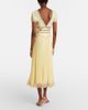 Self-Portrait Self-Portrait Lace-trimmed pleated midi dress - 5