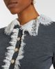 Self-Portrait Self-Portrait Lace-trimmed wool cardigan - 3