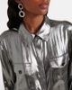 Self-Portrait Self-Portrait Metallic shirt - 4