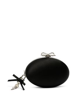 Self-portrait Self-Portrait Mini Satin Oval Clutch