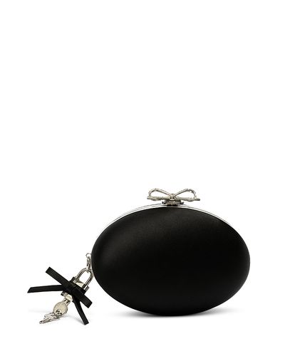 Self-portrait Self-Portrait Mini Satin Oval Clutch