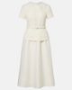 Self-Portrait Self-Portrait Paneled bouclÃ© and taffeta midi dress - 1