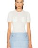 self-portrait self-portrait Pearl Trim Top - 1