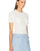 self-portrait self-portrait Pearl Trim Top - 2