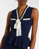 Self-Portrait Self-Portrait Peplum pointelle cotton-blend minidress - 3