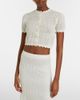 Self-Portrait Self-Portrait Pointelle cropped cardigan - 2