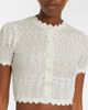 Self-Portrait Self-Portrait Pointelle cropped cardigan - 3