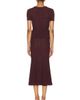 self-portrait self-portrait Pointelle Peplum Knit Midi Dress - 3