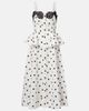 Self-Portrait Self-Portrait Polka-dot linen and cotton midi dress - 1