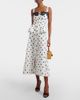 Self-Portrait Self-Portrait Polka-dot linen and cotton midi dress - 2