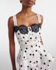 Self-Portrait Self-Portrait Polka-dot linen and cotton midi dress - 4
