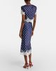Self-Portrait Self-Portrait Polka-dot satin midi skirt - 6