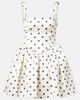 Self-Portrait Self-Portrait Polka-dot satin minidress - 1