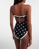 Self-Portrait Self-Portrait Polka-dot strapless swimsuit - 3