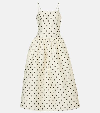 Self-Portrait Self-Portrait Polka-dot taffetta corset dress