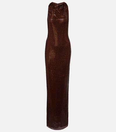 Self-Portrait Self-Portrait Rhinestone-embellished maxi dress
