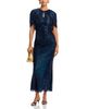Self-portrait Self-Portrait Rhinestone Cape Sleeve Midi Dress - 2