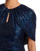 Self-portrait Self-Portrait Rhinestone Cape Sleeve Midi Dress - 3