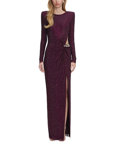 Self-portrait Self-Portrait Rhinestone Embellished Cut Out Maxi Dress