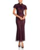 Self-portrait Self-Portrait Rhinestone Twist Neck Fishnet Midi Dress - 1