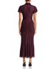 Self-portrait Self-Portrait Rhinestone Twist Neck Fishnet Midi Dress - 4