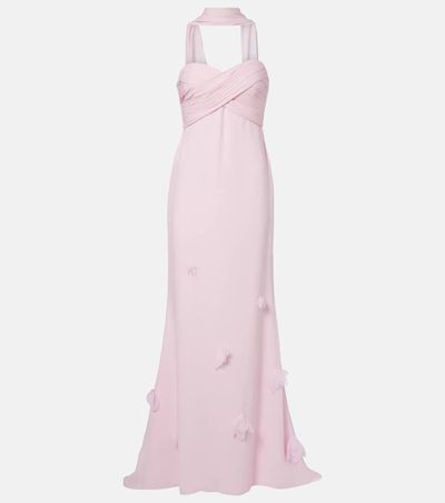 Self-Portrait Self-Portrait Scarf-detail georgette gown