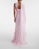 Self-Portrait Self-Portrait Scarf-detail georgette gown - 3