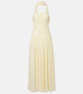 Self-Portrait Self-Portrait Scarf-detail georgette maxi dress