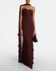 Self-Portrait Self-Portrait Scarf-detail jersey gown - 2