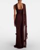 Self-Portrait Self-Portrait Scarf-detail jersey gown - 3