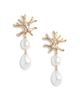 Self-portrait Self-Portrait Sculptural Imitation Pearl Statement Earrings - 1