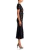 Self-portrait Self-Portrait Sequin Lace Embellished Round Neck Midi Dress - 5