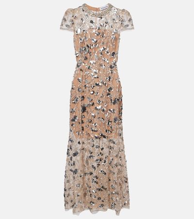 Self-Portrait Self-Portrait Sheer sequined cocktail dress
