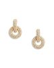 Self-portrait Self-Portrait Small Crystal Hoop Earrings - 1