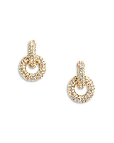 Self-portrait Self-Portrait Small Crystal Hoop Earrings