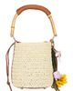 self-portrait self-portrait Soft Raffia Bucket Bag - 2