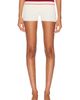 self-portrait self-portrait Stripe Viscose Knit Shorts - 1